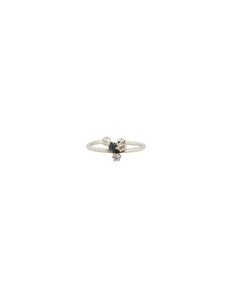 ANILLO AJUSTABLE PLATA BOLITAS