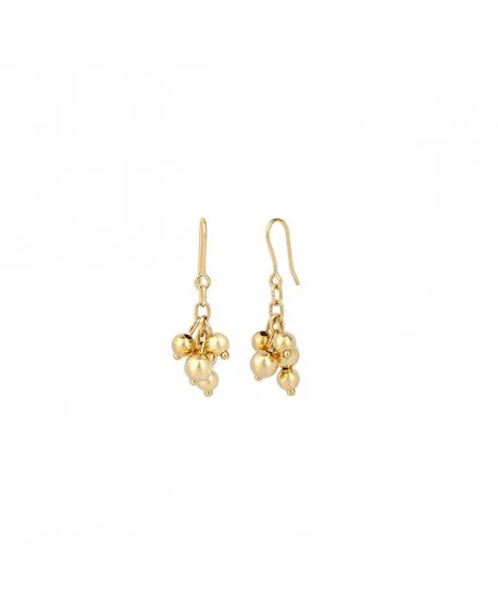 PENDIENTES RAMILLETE ORO