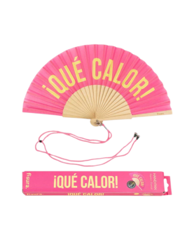 ABANICO QUE CALOR ROSA Y...
