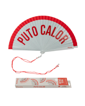 ABANICO PINTADO PUTO CALOR...