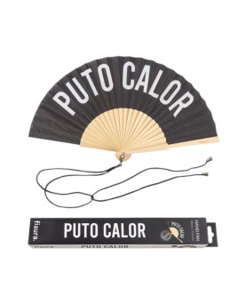 ABANICO PUTO CALOR NEGRO