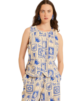 CHALECO MOROCCO BLANCO