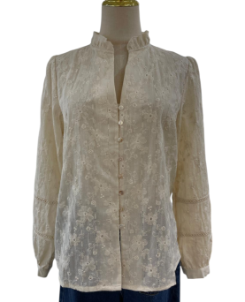 CAMISA MANGA LARGA BORDADO...