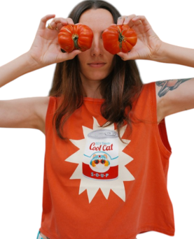 CAMISETA CROP CAT SOAP