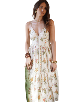 VESTIDO LARGO DE TIRANTES...