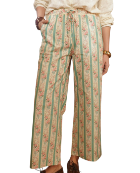 PANTALONES 90S RAYAS FLORES...