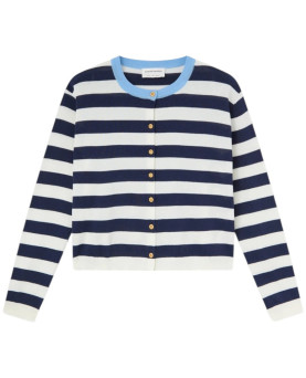 CARDIGAN RAYAS BLANCO AZUL...