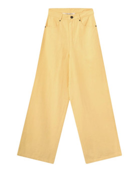 PANTALON WIDE LEG AMARILLO