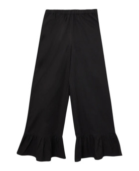 PANTALON NEGRO VOLANTE
