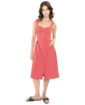 VESTIDO VERA VICHY ROSA