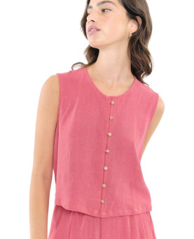 TOP ABRIL LISO ROSA