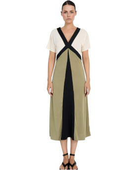 VESTIDO MODAL TRICOLOR