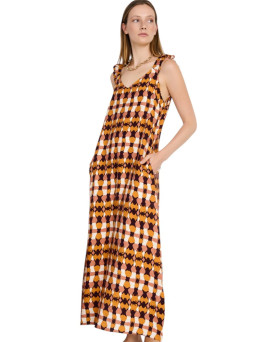 VESTIDO MIDI ESTAMPADO