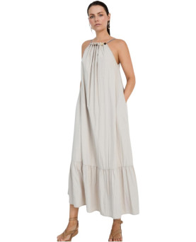 VESTIDO FLUIDO PEDRERIA