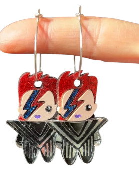 PENDIENTES BOWIE MAXI