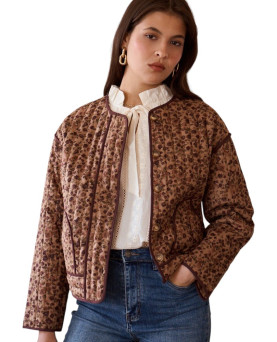 Chaqueta acolchada Lola taupe