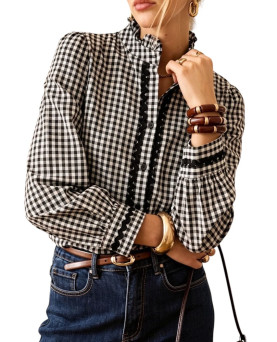 Camisa Gin vichy negro