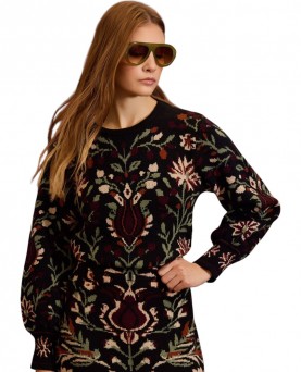 Jersey Meisie jacquard étnico