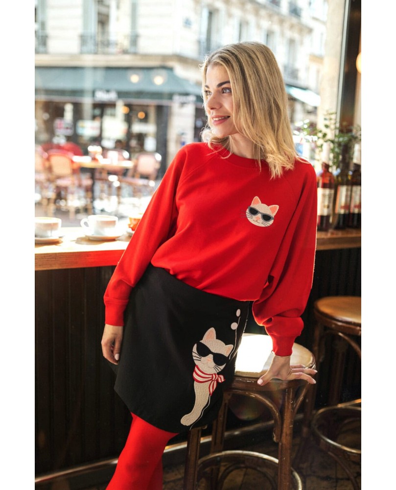 Sudadera Offset cat sun - Offset Collage