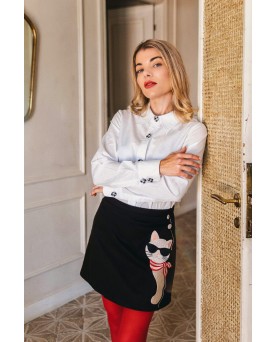 Falda Offset cat parisien - Offset Collage