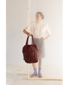 Bolso Tinne + Mia clode puffy new maroon
