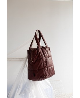 Bolso Tinne + Mia clode puffy new maroon