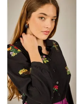Camisa Smile pristina negro