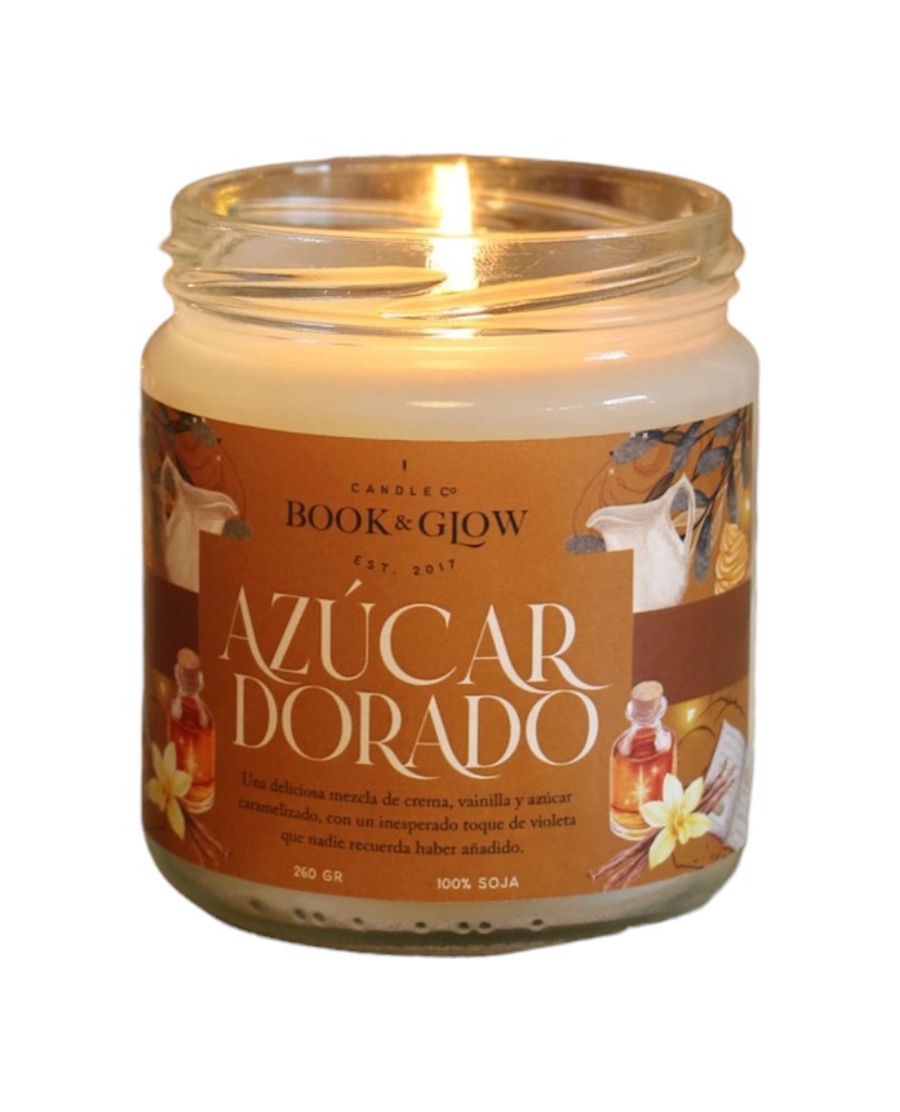 Vela azúcar dorado