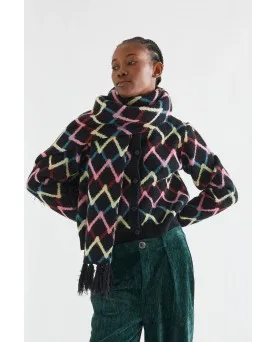 Cárdigan Compañía fantástica estampado skein