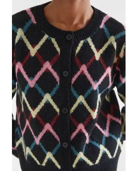 Cárdigan Compañía fantástica estampado skein