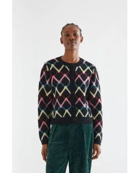 Cárdigan Compañía fantástica estampado skein