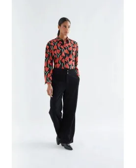 Camisa Compañía Fantástica estampado ciclamen