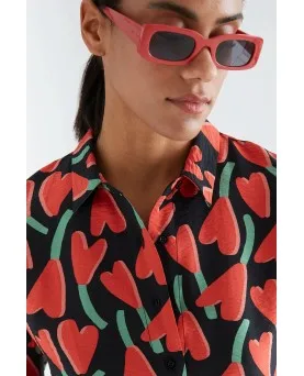 Camisa Compañía Fantástica estampado ciclamen