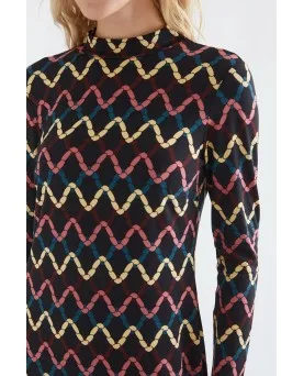 Vestido Compañia Fantástica midi estampado skein