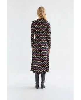 Vestido Compañia Fantástica midi estampado skein