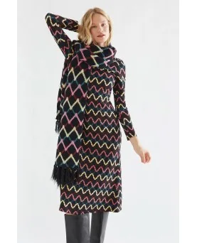 Vestido Compañia Fantástica midi estampado skein