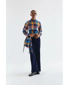 Camisa Compañía Fantástica cuadros multicolores