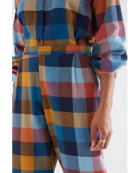 Pantalón Compañía Fantástica cuadros multicolores