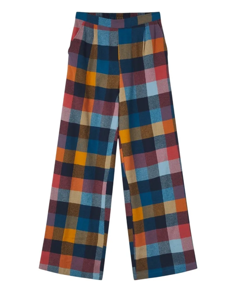 Pantalón Compañía Fantástica cuadros multicolores