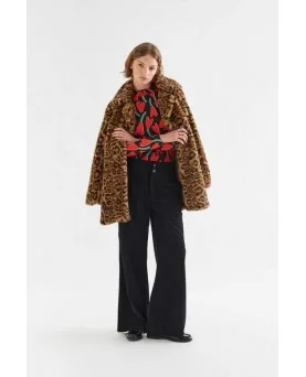 Pantalón Compañía Fantástica pana doble botón negro