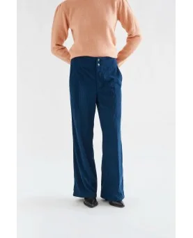 Pantalón Compañía Fantástica pana doble botón azul