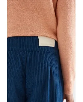 Pantalón Compañía Fantástica pana doble botón azul