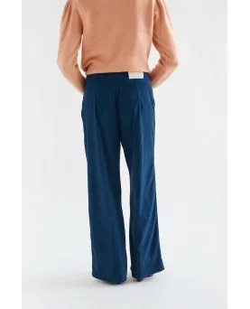 Pantalón Compañía Fantástica pana doble botón azul