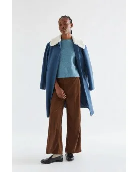 Pantalón Compañía Fantástica pana doble botón marrón