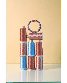 Coletero KKNEKKI rosewood seablue glitter