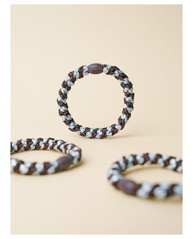 Coletero KKNEKKI Brown seablue glitter Stripe