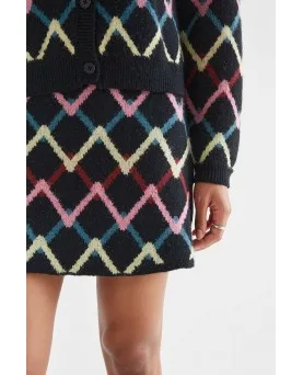 Falda Compañía Fantástica corta estampado skein