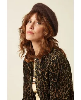 Boina King Louie beret bitter chocolate