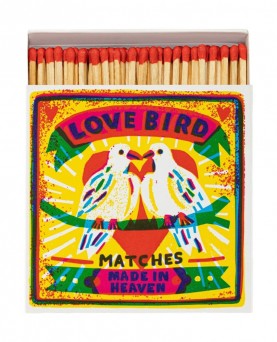 Cerillas de lujo love birds