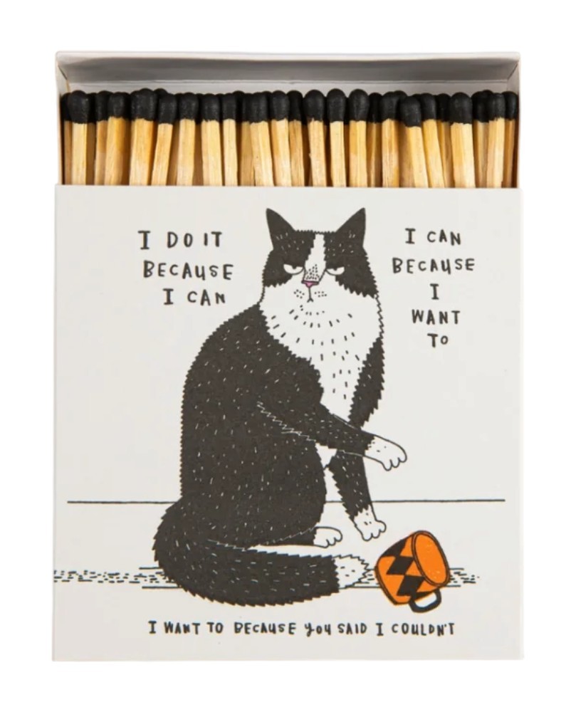 Cerillas de lujo i do it because i can matches